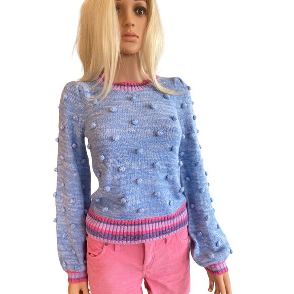 NWT Lilly Pulitzer $168 Verna Sweater W’s XXS Blue Pink - Picture 11 of 17